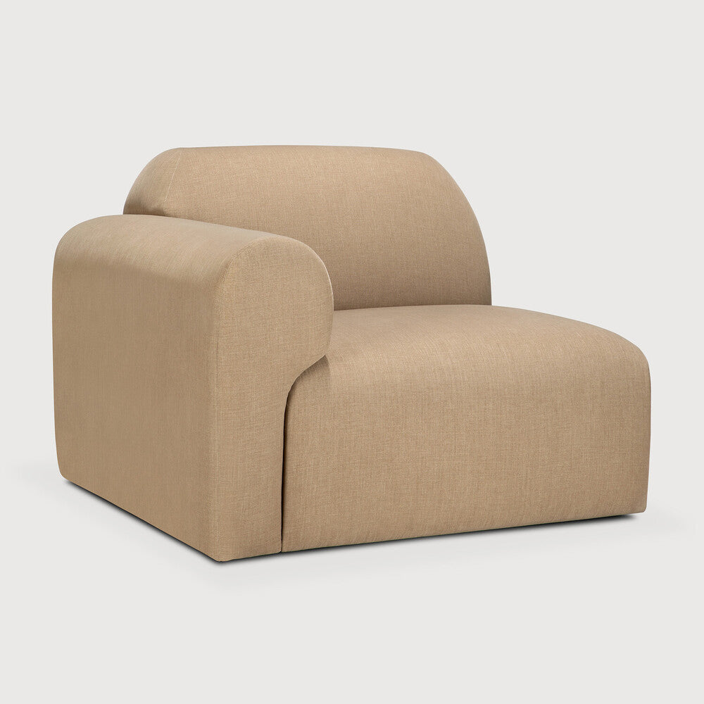 Featuring Bulky Light Sepia Modular Sofa by Ethnicraft at Amethyst Home. The Bulky celebrates simplicity and versatility in one cohesive form. Its mono-volume design, softened by rounded corners and accentuated with subtle stitching details, lends understated elegance to any space. The clean silhouette pairs with luxurious upholstery and thoughtful contours to provide lasting com. Amethyst Home provides interior design, new construction, custom furniture, and area rugs in the Des Moines metro area