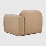 Featuring Bulky Light Sepia Modular Sofa by Ethnicraft at Amethyst Home. The Bulky celebrates simplicity and versatility in one cohesive form. Its mono-volume design, softened by rounded corners and accentuated with subtle stitching details, lends understated elegance to any space. The clean silhouette pairs with luxurious upholstery and thoughtful contours to provide lasting c. Amethyst Home provides interior design, new construction, custom furniture, and area rugs in the Laguna Beach metro area