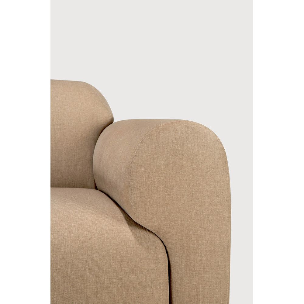 Featuring Bulky Light Sepia Modular Sofa by Ethnicraft at Amethyst Home. The Bulky celebrates simplicity and versatility in one cohesive form. Its mono-volume design, softened by rounded corners and accentuated with subtle stitching details, lends understated elegance to any space. The clean silhouette pairs with luxurious upholstery and thoughtful contours to provide lasting comfort.. Amethyst Home provides interior design, new construction, custom furniture, and area rugs in the Miami metro area