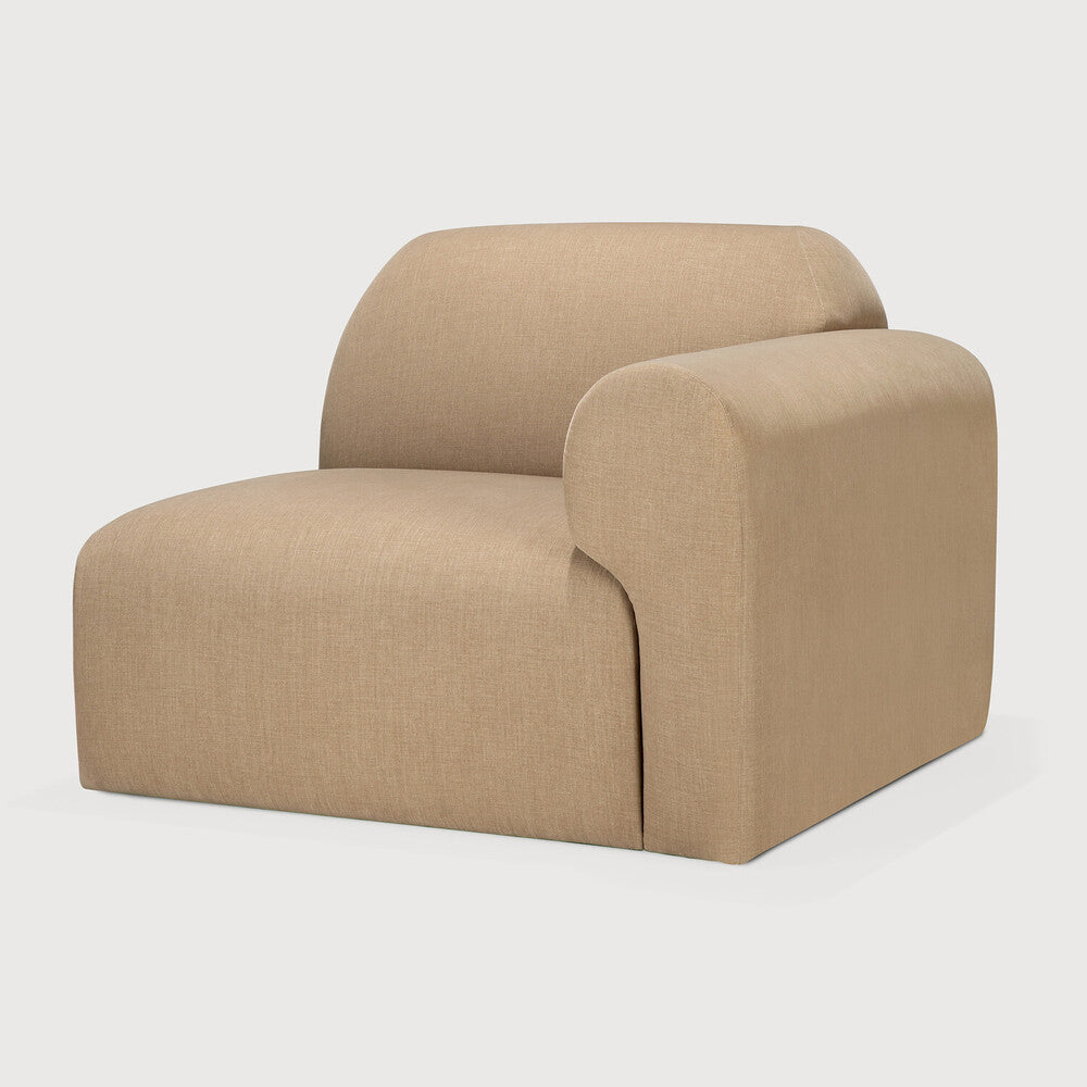 Featuring Bulky Light Sepia Modular Sofa by Ethnicraft at Amethyst Home. The Bulky celebrates simplicity and versatility in one cohesive form. Its mono-volume design, softened by rounded corners and accentuated with subtle stitching details, lends understated elegance to any space. The clean silhouette pairs with luxurious upholstery and thoughtful contours to provide lasting comf. Amethyst Home provides interior design, new construction, custom furniture, and area rugs in the Park City metro area