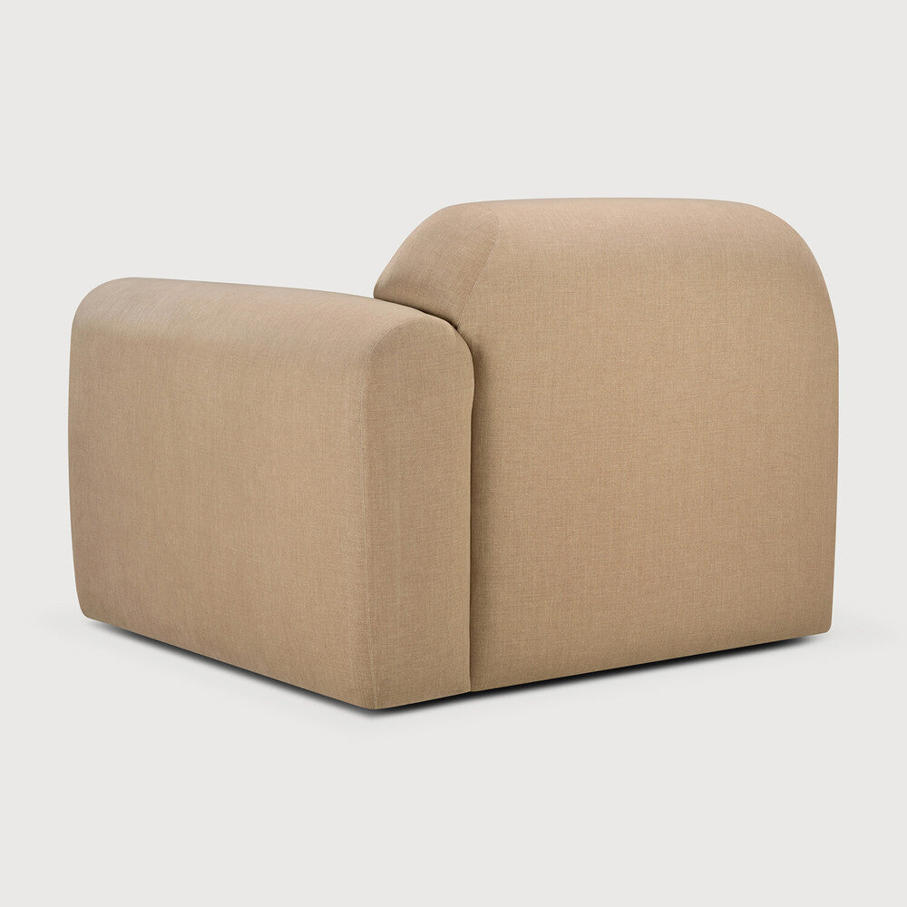 Featuring Bulky Light Sepia Modular Sofa by Ethnicraft at Amethyst Home. The Bulky celebrates simplicity and versatility in one cohesive form. Its mono-volume design, softened by rounded corners and accentuated with subtle stitching details, lends understated elegance to any space. The clean silhouette pairs with luxurious upholstery and thoughtful contours to provide lasting comfor. Amethyst Home provides interior design, new construction, custom furniture, and area rugs in the Seattle metro area