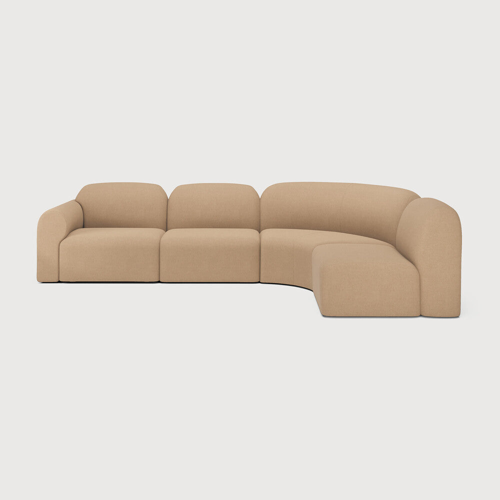Bulky Light Sepia Right Modular Sofa Set | shipping 11/17/2025