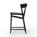 Featuring Buxton Black Rush Bar + Counter Stool by Four Hands at Amethyst Home. A solid oak counter stool defined by tapered legs and framing gives an updated look to the classic whistler chair. Finished with a paper rush wrapped detail on the back.BarOverall Dimensions: 19.25"w x 22.25"d x 42.75"hWeight: 23.70 lbsCounterOverall Dimensions: 19.50"w x 22.25"d x 38.75"hWeight: 21.6. Amethyst Home provides interior design, new construction, custom furniture, and area rugs in the Scottsdale metro area