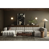 Langham Channeled 5-Piece Sectional - Napa Sandstone