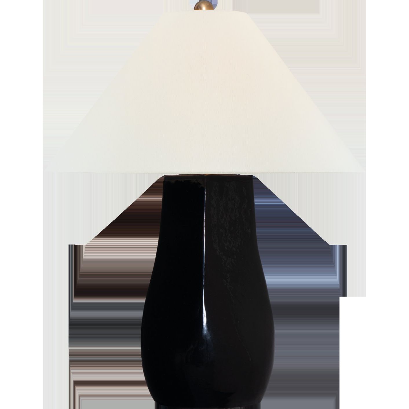 Cabazon 25" Table Lamp Raven Black  Visual Comfort
