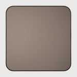 Featuring Camber Wall Mirror by Ethnicraft at Amethyst Home. The Camber wall mirror reflects an understated personal style. Its clean bronze finish offers dimension and light, while the rounded walnut corners give the piece refined character. The perfect addition to a variety of spaces.Weight : 29 lbs Dimensions: 1.5" W x 35.5" L x 35.5" H. Amethyst Home provides interior design, new construction, custom furniture, and area rugs in the Boston metro area