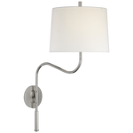 Featuring Canto Medium Swinging Wall Light Polished Nickel by Visual Comfort at Amethyst Home. Introducing the Canto Medium Swinging Wall Light in Polished Nickel. Elevate your space with this sophisticated wall light, designed with a premium finish and timeless style. Enjoy the convenience of the swinging arm feature, perfect for adding focused light to any area. Illuminate your hom. Amethyst Home provides interior design, new construction, custom furniture, and area rugs in the Boston metro area