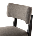 Featuring Cardell Alcala Nickel Swivel Bar + Counter Stool by Four Hands at Amethyst Home. Natural solid parawood forms a curved barrel back on this everyday dining stool featuring a memory swivel. Plush cushioned seat and back are upholstered in a performance fabric. High-performance fabrics are specially created to withstand spills, stains, high traffic and wear, ensuring lon. Amethyst Home provides interior design, new construction, custom furniture, and area rugs in the Laguna Beach metro area