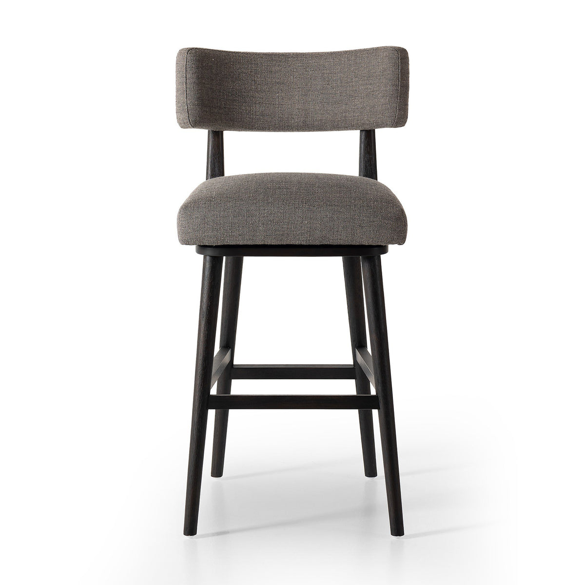 Cardell Alcala Nickel Swivel Bar + Counter Stool
