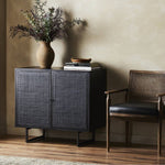 Featuring Carmel Black Wash Small Cabinet by Four Hands at Amethyst Home. This Carmel Black Wash Small Cabinet is expertly crafted to provide stylish and functional storage. Crafted with precision and attention to detail, this cabinet features a sleek black wash finish and a sturdy build. With ample space for storage and organization, this cabinet is an essential addition to any mod. Amethyst Home provides interior design, new construction, custom furniture, and area rugs in the Seattle metro area