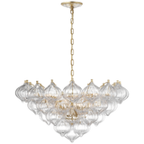 Featuring Caselli 36" Basket Chandelier Hand-Rubbed Antique Brass by Visual Comfort at Amethyst Home. Caselli 36" Basket Chandelier in Gild with Clear Glass
Overall Dimensions: 35.75" L x 35.75" W x 19.25" HWeight: 42 lbs.. Amethyst Home provides interior design, new construction, custom furniture, and area rugs in the Charlotte metro area