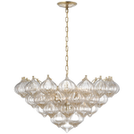 Featuring Caselli 36" Basket Chandelier Hand-Rubbed Antique Brass by Visual Comfort at Amethyst Home. Caselli 36" Basket Chandelier in Gild with Clear Glass
Overall Dimensions: 35.75" L x 35.75" W x 19.25" HWeight: 42 lbs.. Amethyst Home provides interior design, new construction, custom furniture, and area rugs in the Dallas metro area