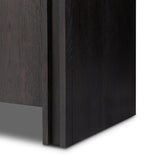 Chalmers Media Console - Smoked Black Resawn Oak | shipping 08/28/2026
