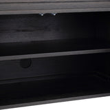 Chalmers Media Console - Smoked Black Resawn Oak | shipping 08/28/2026