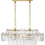 Charmain 53" Linear Chandelier - Hand-Rubbed Antique Brass | shipping 01/09/2027