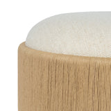 Claudius Accent Stool - Merida Natural | shipping 11/25/2026