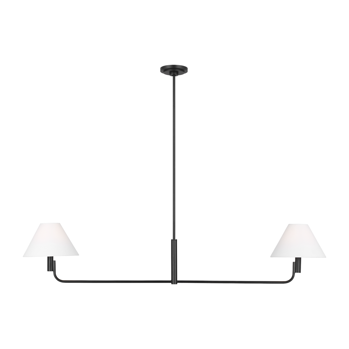 Colfax Medium Linear Chandelier Aged Iron | ready to ship!