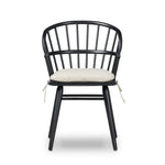 Featuring Connor Savile Flax Dining Chair by Four Hands at Amethyst Home. The classic Windsor, modernized. Seating of black-finished solid ash features a double-tiered back and finely sculpted frame.Overall Dimensions: 23.75"w x 24.50"d x 34.75"hWeight : 15.43 lbsMaterials : 92% Polyester, 8% Flax/Linen, Solid Ash. Amethyst Home provides interior design, new construction, custom furniture, and area rugs in the San Diego metro area