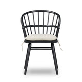 Featuring Connor Savile Flax Dining Chair by Four Hands at Amethyst Home. The classic Windsor, modernized. Seating of black-finished solid ash features a double-tiered back and finely sculpted frame.Overall Dimensions: 23.75"w x 24.50"d x 34.75"hWeight : 15.43 lbsMaterials : 92% Polyester, 8% Flax/Linen, Solid Ash. Amethyst Home provides interior design, new construction, custom furniture, and area rugs in the San Diego metro area