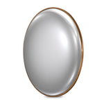 Featuring Convex Vintage Brass Wall Mirror by Four Hands at Amethyst Home. A slim frame in vintage brass-finished iron cradles this oversized mirror's convex curve. Bold yet refined, it amplifies space and light as a captivating focal point.Overall Dimensions: 46.50"w x 5.00"d x 46.50"hWeight : 56.31 lbsMaterials : Iron, Mirror, Engineered Hardwood. Amethyst Home provides interior design, new construction, custom furniture, and area rugs in the Charlotte metro area