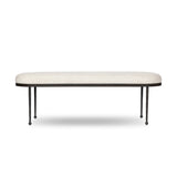 Corinne Accent Bench - Crete Pebble | shipping 10/10/2026