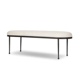 Corinne Accent Bench - Crete Pebble | shipping 10/10/2026