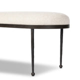 Corinne Accent Bench - Crete Pebble | shipping 10/10/2026