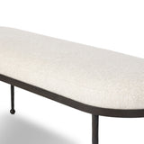 Corinne Accent Bench - Crete Pebble | shipping 10/10/2026