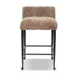 Corla Counter Stool - Taupe Shearling - Counter | shipping 11/25/2026