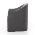 Featuring Cove Bergamo Charcoal Dining Chair With Casters by Four Hands at Amethyst Home. Upgrade your dining experience with the Cove Bergamo Charcoal Dining Chair. With its sleek design and casters, this chair combines style and convenience for your dining room. Crafted with expert precision, this chair provides optimal support and comfort for every meal. Elevate your dining space . Amethyst Home provides interior design, new construction, custom furniture, and area rugs in the Boston metro area