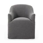 Featuring Cove Bergamo Charcoal Dining Chair With Casters by Four Hands at Amethyst Home. Upgrade your dining experience with the Cove Bergamo Charcoal Dining Chair. With its sleek design and casters, this chair combines style and convenience for your dining room. Crafted with expert precision, this chair provides optimal support and comfort for every meal. Elevate your dining sp. Amethyst Home provides interior design, new construction, custom furniture, and area rugs in the Scottsdale metro area