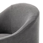 Featuring Cove Bergamo Charcoal Dining Chair With Casters by Four Hands at Amethyst Home. Upgrade your dining experience with the Cove Bergamo Charcoal Dining Chair. With its sleek design and casters, this chair combines style and convenience for your dining room. Crafted with expert precision, this chair provides optimal support and comfort for every meal. Elevate your dining space w. Amethyst Home provides interior design, new construction, custom furniture, and area rugs in the Tampa metro area