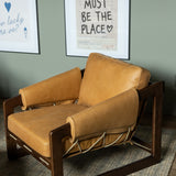 Dustin Palermo Cognac Chair | shipping 01/15/2026  (Lifestyle View)