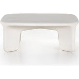 Dante Coffee Table - White Concrete  Four Hands