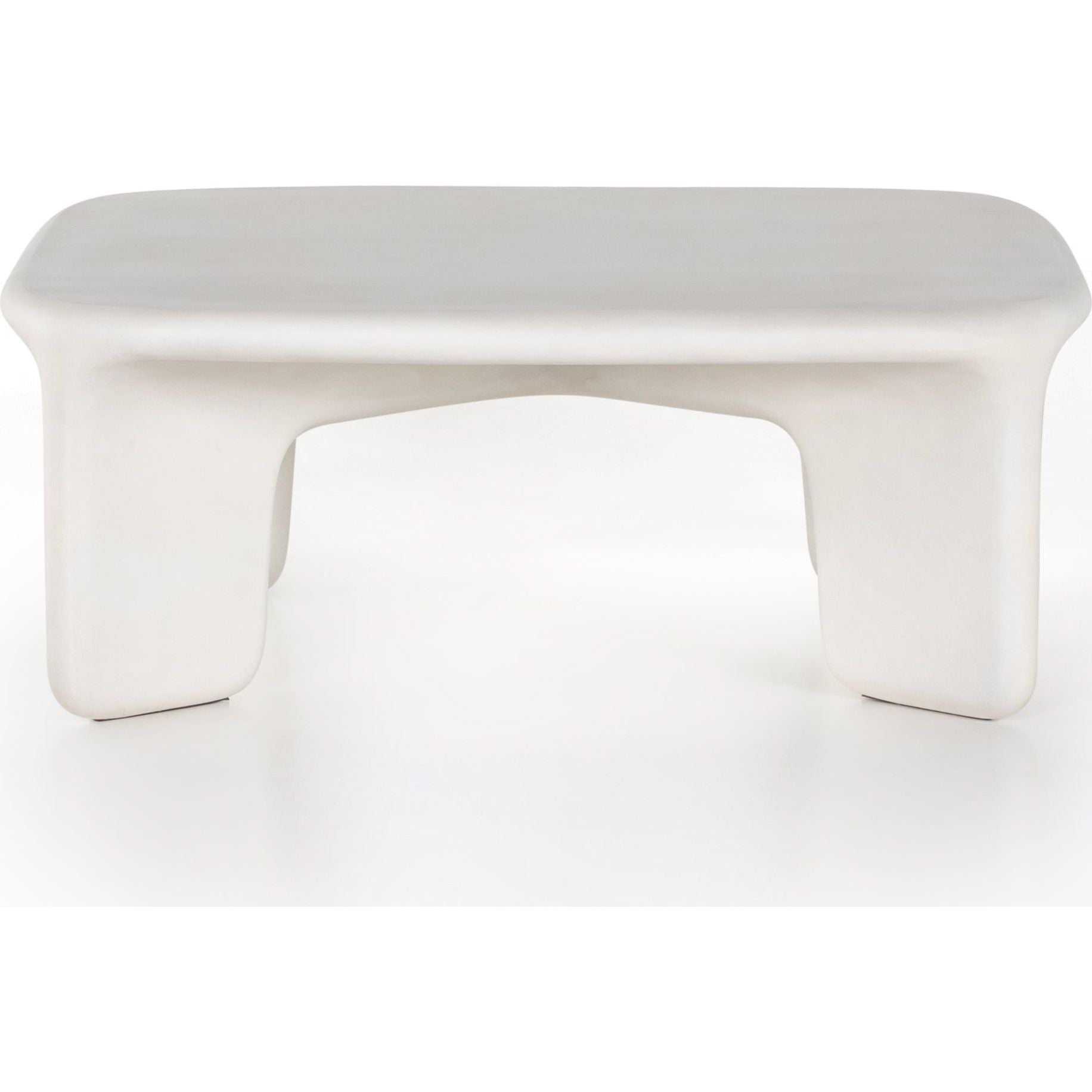 Dante Coffee Table - White Concrete  Four Hands