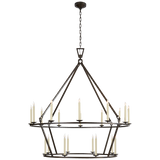 Featuring Darlana Extra Large Two-Tier Chandelier Aged Iron by Visual Comfort at Amethyst Home. Elevate your space with the Darlana Extra Large Two-Tier Chandelier. This exquisite statement piece features a captivating aged iron finish that exudes luxury. Its two-tier design adds depth and grandeur to any room, making it the perfect addition to your home. Illuminate your space in . Amethyst Home provides interior design, new construction, custom furniture, and area rugs in the San Diego metro area