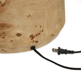 Daxton Table Lamp - Light Mappa Burl