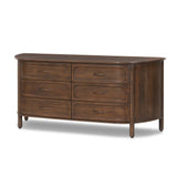 Divion 6 Drawer Dresser - Warm Brown Mango | shipping 11/10/2026
