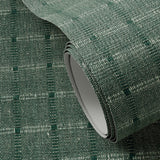 Dobby Grasscloth Wallpaper by FH Art Studio - Verdigris