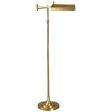 Featuring Dorchester Swing Arm Pharmacy Antique-Burnished Brass Floor Lamp by Visual Comfort at Amethyst Home. Illuminate your space with the Dorchester Swing Arm Pharmacy Antique-Burnished Brass Floor Lamp. Featuring a swing arm design, this lamp allows for targeted lighting, making it perfect for reading or working. The antique-burnished brass finish adds a touch of elegance to any. Amethyst Home provides interior design, new construction, custom furniture, and area rugs in the Austin metro area
