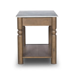 Featuring Dothan White Marble Kitchen Island by Four Hands at Amethyst Home. Antique turn shape-inspired with a fresh geometric twist. Finished in toasted oak and paired with white marble, it offers functionality with three drawers on each side, plus a spacious bottom shelf for bonus storage.Overall Dimensions: 58.00"w x 31.00"d x 36.00"hWeight : 322.76 lbsMaterials : Solid Marble, S. Amethyst Home provides interior design, new construction, custom furniture, and area rugs in the Austin metro area