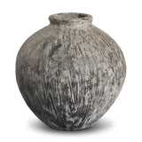 Dunia Vessel - Distressed Grey Terracotta | shipping 01/25/2027