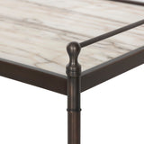 Eisen Nightstand - Striated Marble