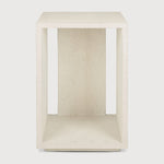 Featuring Elements Microcement Bedside Table by Ethnicraft at Amethyst Home. Elegant simplicity forms the basis of the Elements collection. Seamless and softened forms blend perfectly with textural character at the expert hands of artisans. Each piece offers a slightly unique identity with a high-performing, fine, earthy stone finish. Elements make a durable and stylish addition t. Amethyst Home provides interior design, new construction, custom furniture, and area rugs in the San Diego metro area