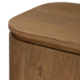 Elle 4 Door Media Console - Tawny Oak Veneer