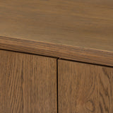 Elle 4 Door Media Console - Tawny Oak Veneer