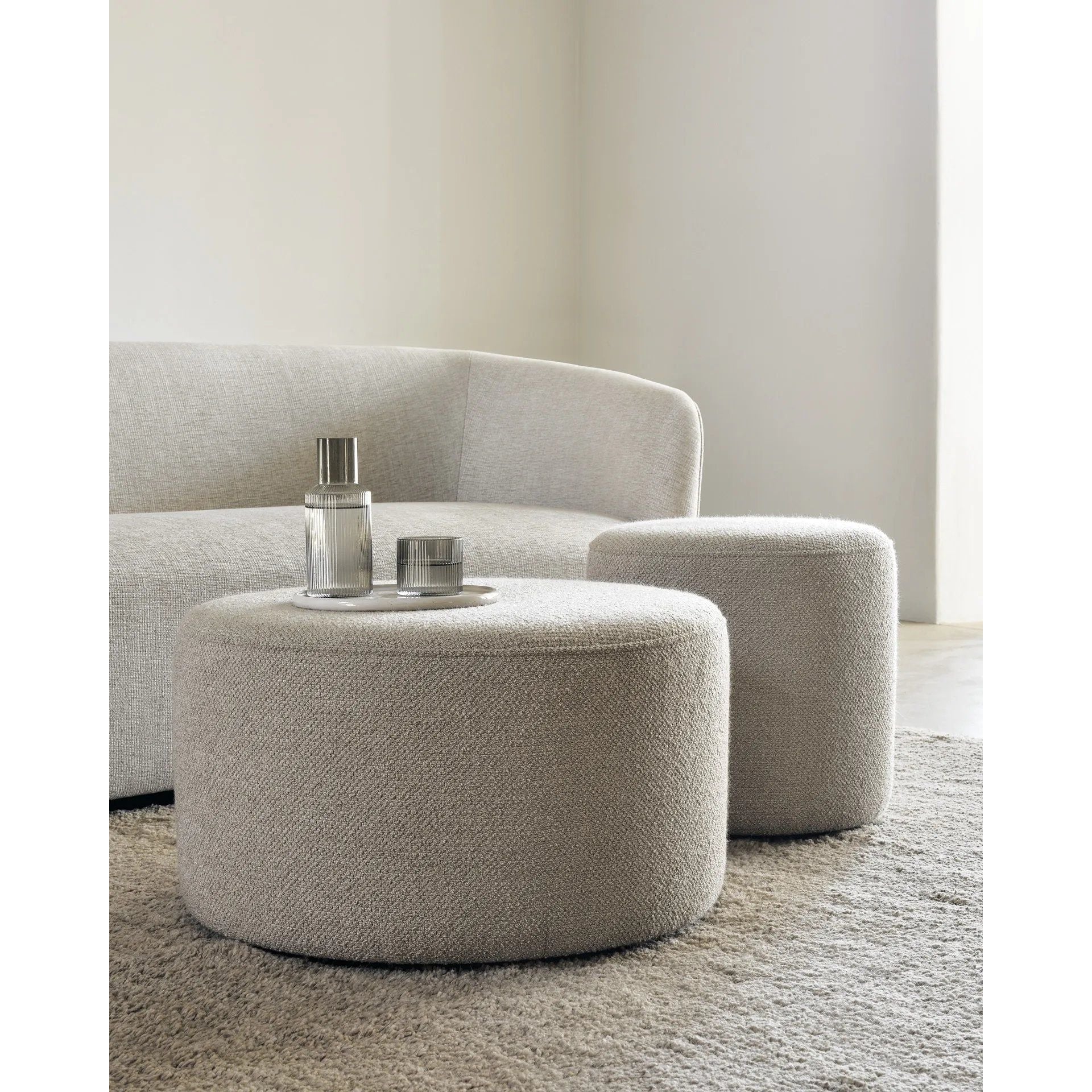 The Barrow Pouf is a cosy complement to any living space. Made with Italian fabrics in a range of hues, the Barrow pouf creates a relaxed atmosphere while doubling as additional seating for an indoor gathering. This easy-to-style item was designed by Jacques Deneef Amethyst Home provides interior design, new home construction design consulting, vintage area rugs, and lighting in the Scottsdale metro area.
