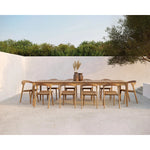 Featuring Bok Teak Outdoor Dining Table by Ethnicraft at Amethyst Home. Reminiscent of a goat's curved horns, the Bok collection combines sculptural elegance and contemporary crafting into a graceful and airy form. Just like its matching chair, the Bok dining table is another signature design. Its airy shape yet rock-solid construction make this piece a timel. Amethyst Home provides interior design, new home construction design consulting, vintage area rugs, and lighting in the Seattle metro area.