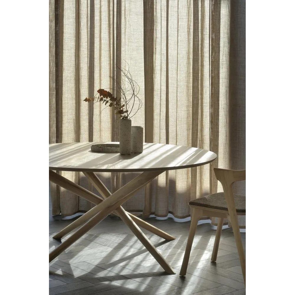 Featuring Oak Bok Dining Chair - Dark Brown by Ethnicraft at Amethyst Home. This Oak Bok Dining Chair features an airy shape with rock-solid construction,  making this piece a timeless and remarkable design to enjoy for years to come. Pair with a dining table or stand-alone against a wall, hallway, or end of the bed! Designed by Alain can Havre
Dimensions:. Amethyst Home provides interior design, new home construction design consulting, vintage area rugs, and lighting in the Alpharetta metro area.