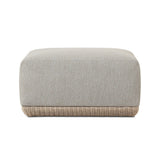Evander Outdoor Ottoman Piece - Ramiro Ecru